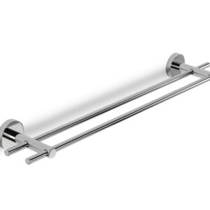 Croydex Britannia Double Towel Rail - Chrome