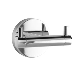 Croydex Britannia Double Robe Hook - Chrome