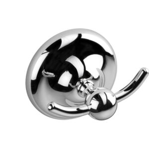Croydex Grosvenor Double Robe Hook - Chrome
