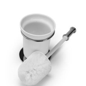 Croydex Grosvenor Freestanding Toilet Brush & Holder - Chrome