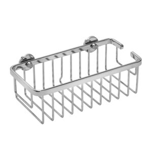 Croydex Compact Aluminium Cosmetic Basket - Chrome