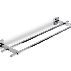 Croydex Camberwall Double Towel Rail - Chrome