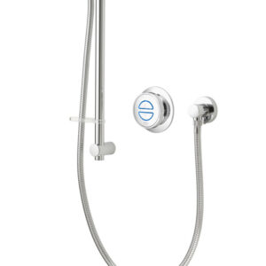 Aqualisa Quartz Classic Divert Concealed Valve with Bath Overflow Filler & Riser Rail Kit - HP/Combi