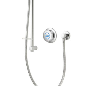 Aqualisa Quartz Classic Divert Concealed Valve with Bath Overflow Filler & Riser Rail Kit - Gravity