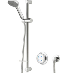 Aqualisa Quartz Classic Divert Concealed Valve with Riser Rail Kit , Wall Arm & Head - Gravity