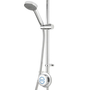 Aqualisa Quartz Classic Exposed Valve with Exposed Riser Rail Kit - Gravity