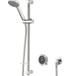 Quartz Touch Divert Concealed - Gravity - Chrome (inc. fixed head, wall arm, riser rail & handset)