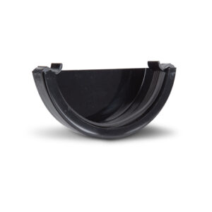 Polypipe 112 Round External Stop End - Black