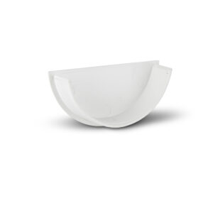 Polypipe 112 Round Internal Stop End - White