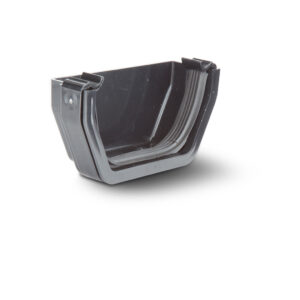 Polypipe 112 Square External Stop End - Black