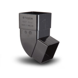Polypipe Square Downpipe Offset Bend - Black