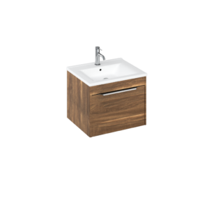 Britton Shoreditch 550 x 435mm Single Drawer Wall Hung Unit - Caramel