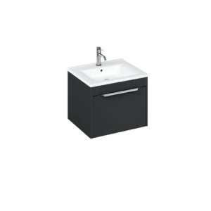 Britton Shoreditch 550 x 435mm Single Drawer Wall Hung Unit - Matt Grey