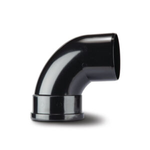 Polypipe 4 92 Single Socket Soil Bend - Black