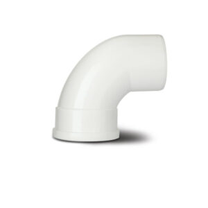 Polypipe 4 92 Single Socket Soil Bend - White