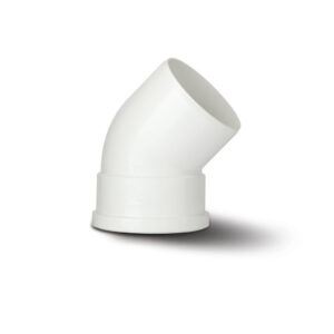 Polypipe 4 135 Single Socket Soil Bend - White