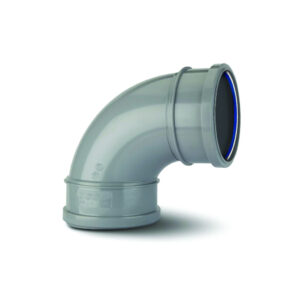 Polypipe 4 90.5 Double Socket Bend - Grey