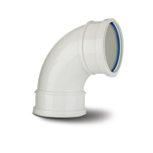 Polypipe 4 90.5 Double Socket Bend - White