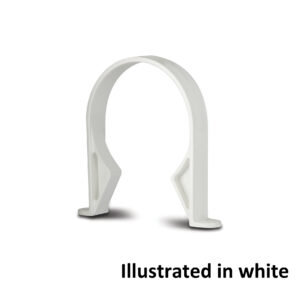 Polypipe 4 Saddle Clip Socket - Grey