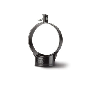 Polypipe 4'' Strap Boss Back Fix - Black