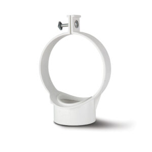 Polypipe 4'' Strap Boss Back Fix - White