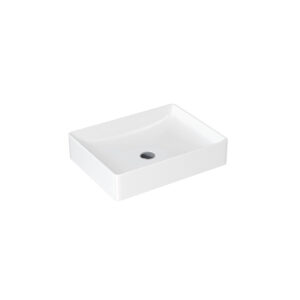 Britton Shoreditch Quad Basin Countertop Basin 500 x 380mm No Tap Hole