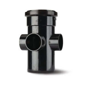Polypipe 4 Single Socket Ring Seal Boss Pipe - Black