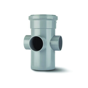 Polypipe 4 Single Socket Ring Seal Boss Pipe - Grey