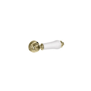 Burlington Cistern Lever White/Gold