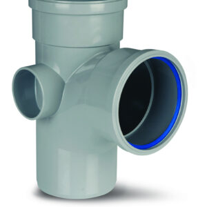 Polypipe 4 92.5 Single Branch - Grey