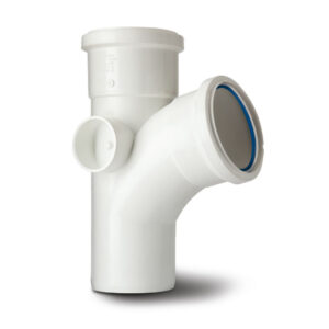 Polypipe 4 104 Single Branch - White