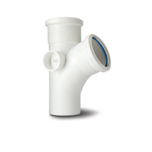 Polypipe 4 112.5 Single Branch - White