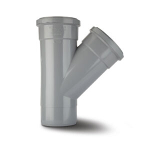 Polypipe 4 135 Single Branch - Grey