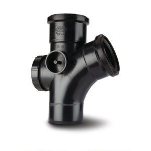 Polypipe 4 112.5 Access Branch - Black