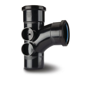 Polypipe 4 92.5 Branch 4 Boss - Black