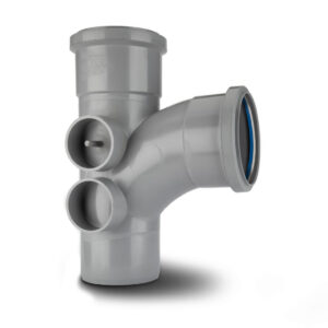 Polypipe 4 92.5 Branch 4 Boss - Grey