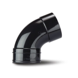 Polypipe 4 112 Double Socket Bend Solvent - Black