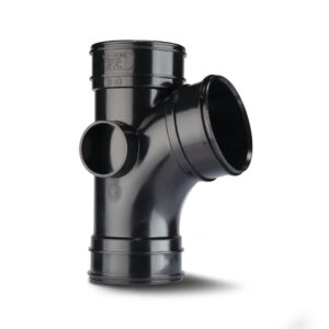 Polypipe 4 104 Single Branch Triple Socket - Black