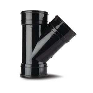 Polypipe 4 135 Single Branch Triple Socket - Black