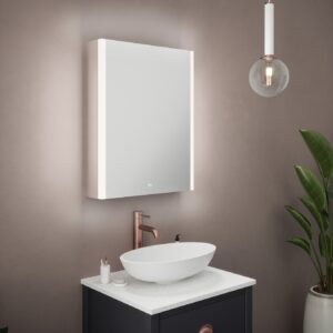Sycamore Balmoral Single 550 x 700mm Tunable LED Mirror Cabinet