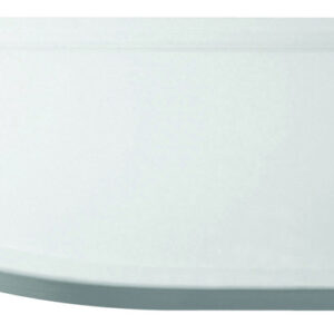 April 1000 x 800mm Offset Quad Tray Left Hand - White (excl. waste)