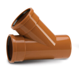 Polypipe Underground 4 45.5 Equal Tee Double Socket