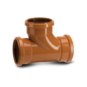 Polypipe Underground 4 Equal Tee 87.5 Triple Socket