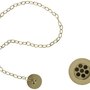 Burlington Basin Plug & Chain - Gold