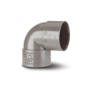 Polypipe 40mm 90 Knuckle Bend - Grey