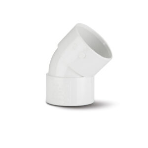 Polypipe 40mm 45 Obtuse Bend - White