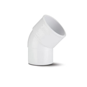 Polypipe 32mm 45 Spigot Bend - White
