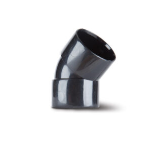 Polypipe 50mm 45 Obtuse Bend - Black