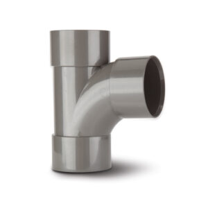 Polypipe 50mm Swept Tee - Grey