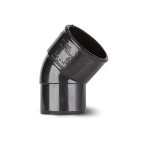 Polypipe 50mm 45 Spigot Bend - Black
